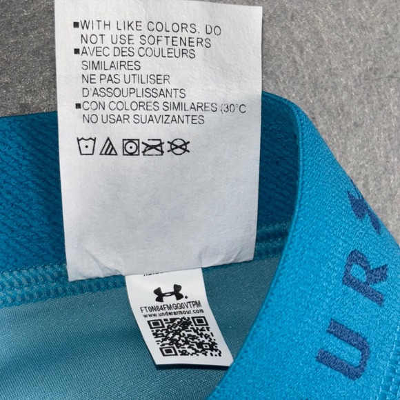 Under Armour Compression Bike Shorts Womens Small Blue HeatGear High Rise - Picture 5 of 11